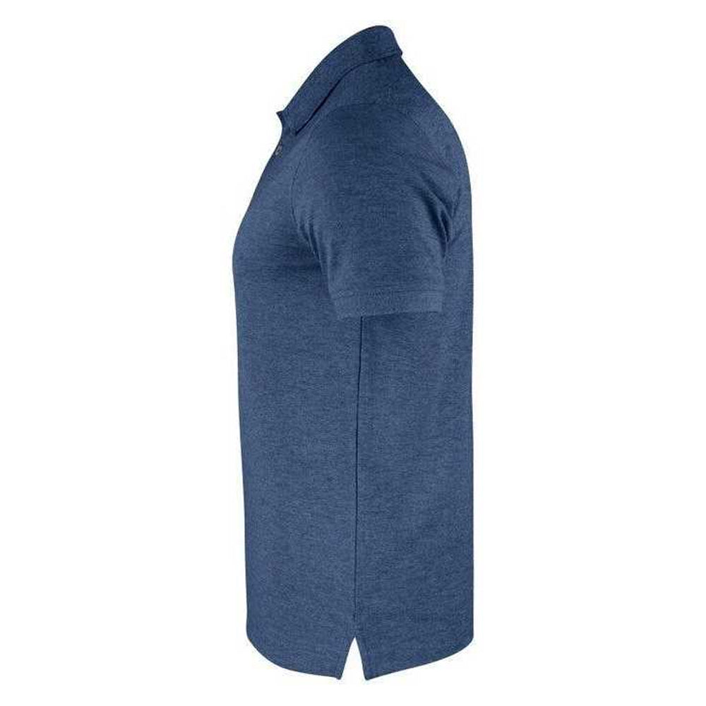 Blue Melange - Side - Cutter & Buck Mens Advantage Polo Shirt