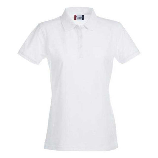 White - Front - Clique Womens-Ladies Premium Stretch Polo Shirt