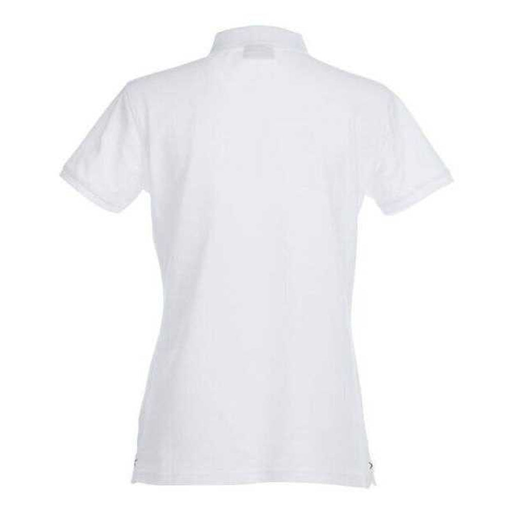 White - Back - Clique Womens-Ladies Premium Stretch Polo Shirt