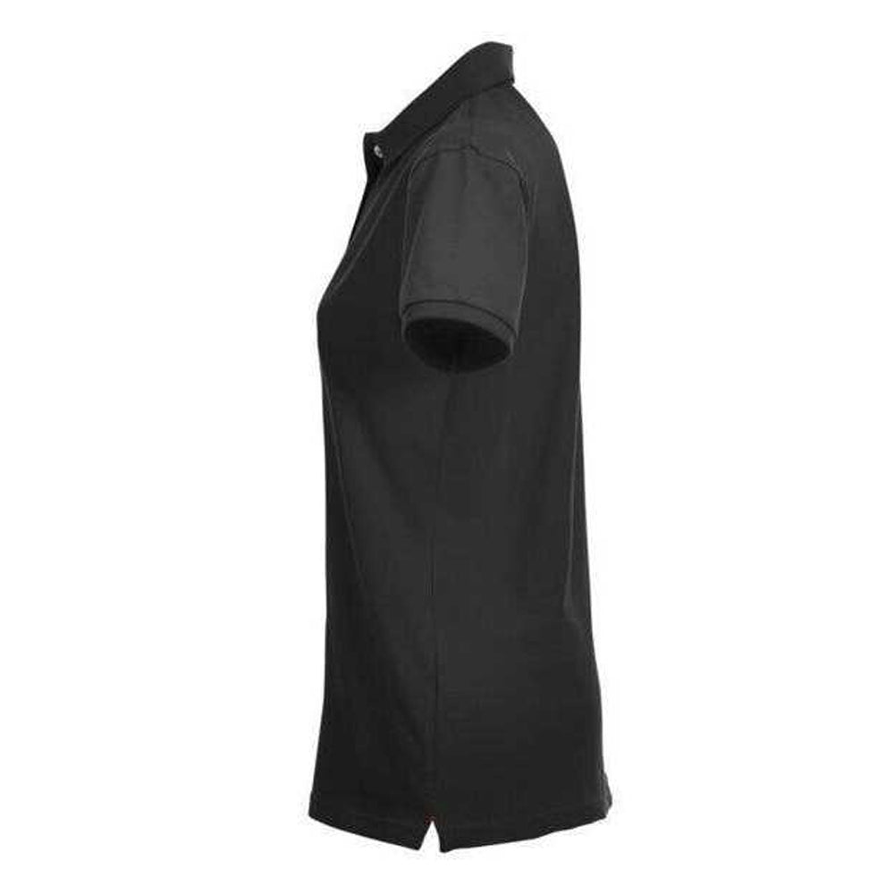 Black - Side - Clique Womens-Ladies Premium Stretch Polo Shirt