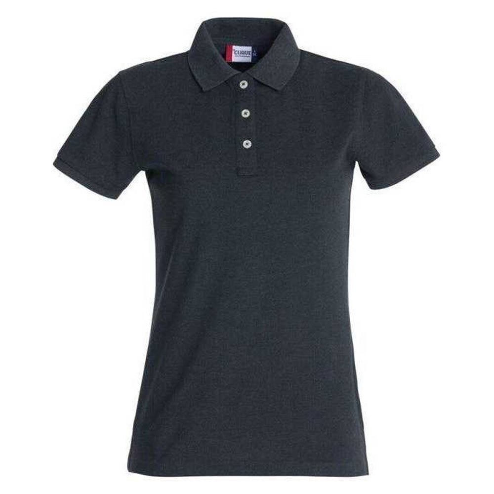 Anthracite - Front - Clique Womens-Ladies Premium Stretch Polo Shirt