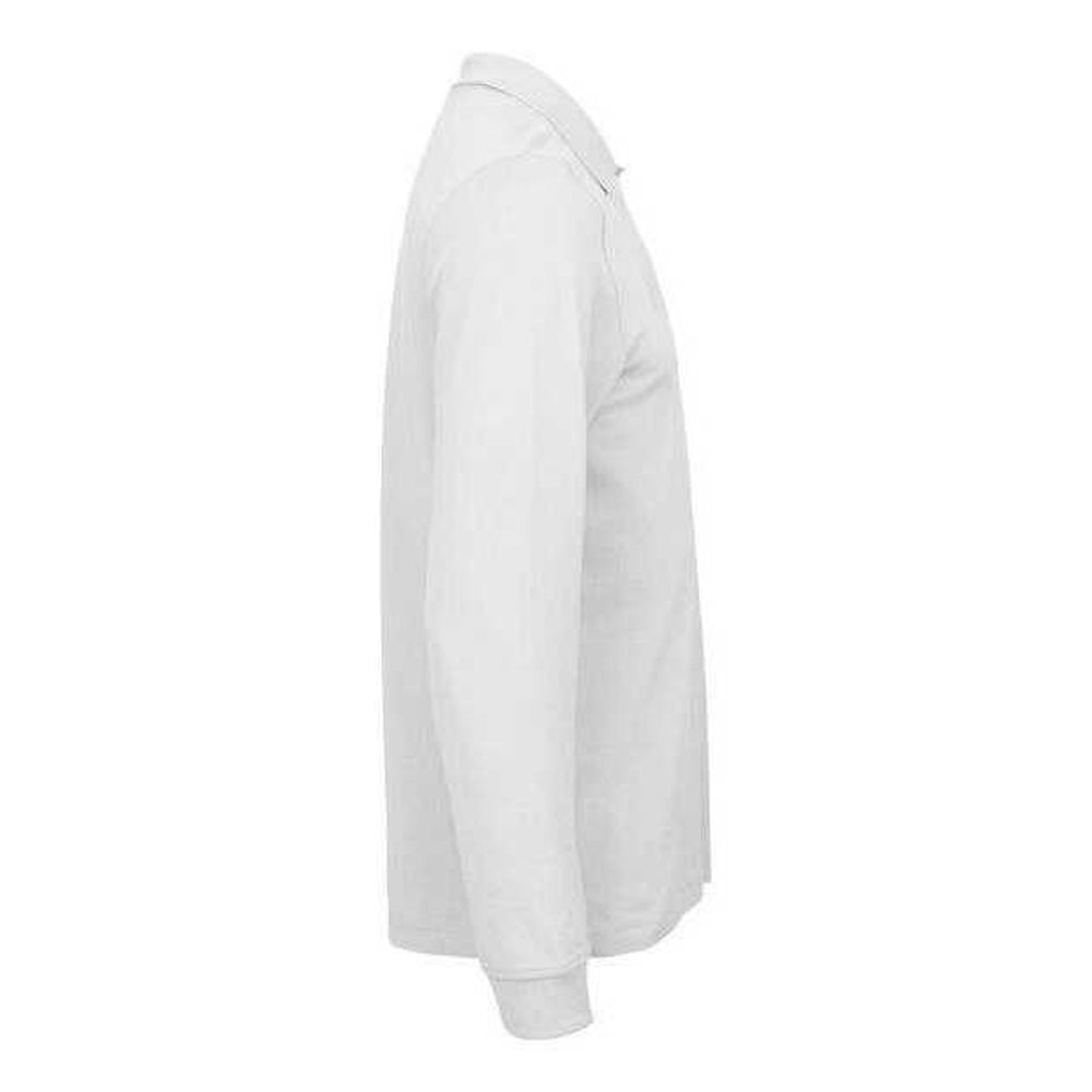 White - Lifestyle - Cutter & Buck Mens Advantage Long-Sleeved Polo Shirt