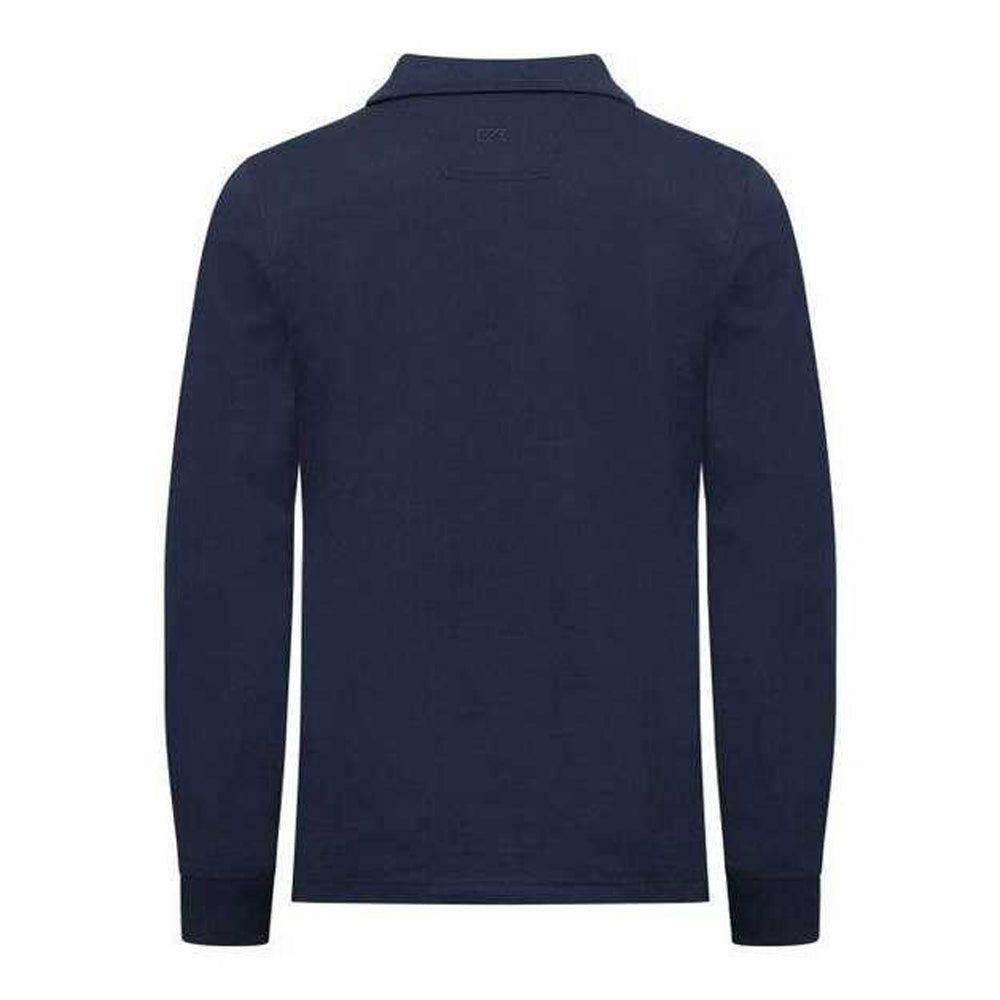 Dark Navy - Back - Cutter & Buck Mens Advantage Long-Sleeved Polo Shirt