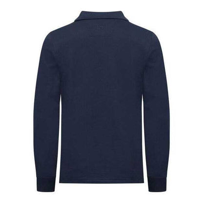 Dark Navy - Back - Cutter & Buck Mens Advantage Long-Sleeved Polo Shirt
