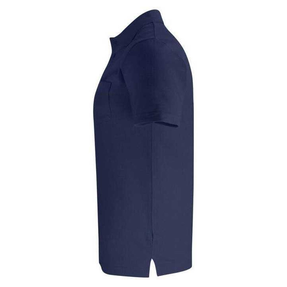 Dark Navy - Side - Clique Womens-Ladies Basic Chest Pocket Polo Shirt
