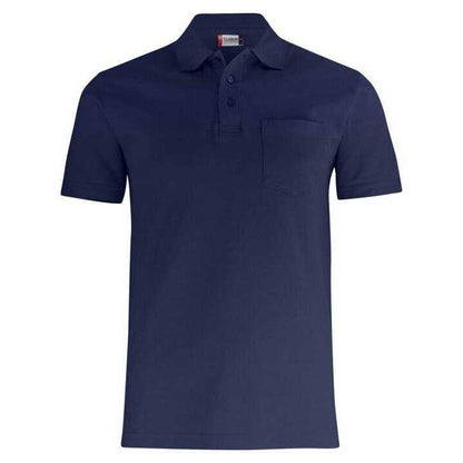 Dark Navy - Front - Clique Womens-Ladies Basic Chest Pocket Polo Shirt