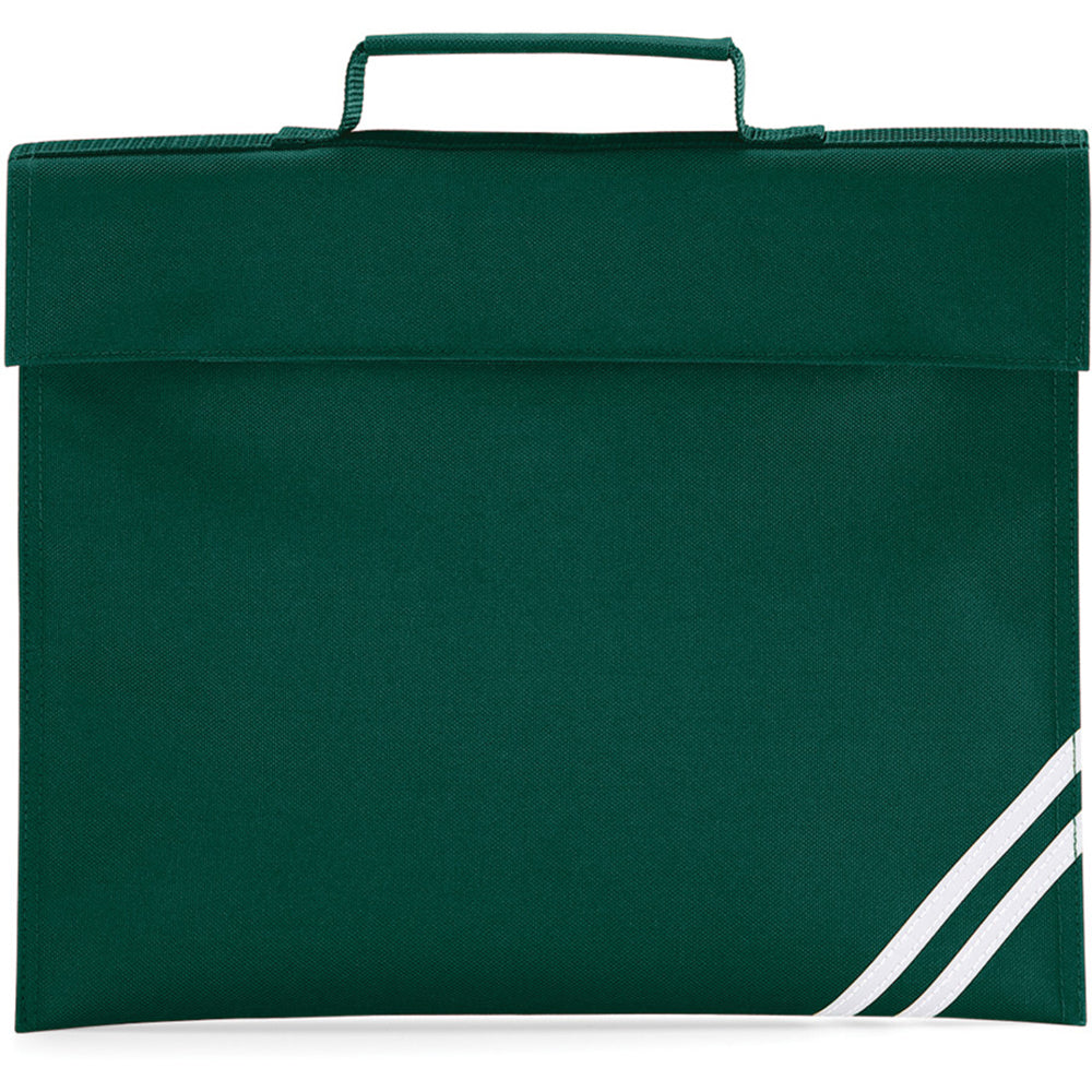 Bottle Green - Front - Quadra Classic Book Bag - 5 Litres