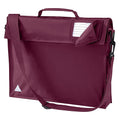 Burgundy - Front - Quadra Junior Book Bag With Strap