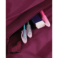 Burgundy - Side - Quadra Junior Book Bag With Strap