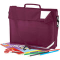 Burgundy - Pack Shot - Quadra Junior Book Bag With Strap