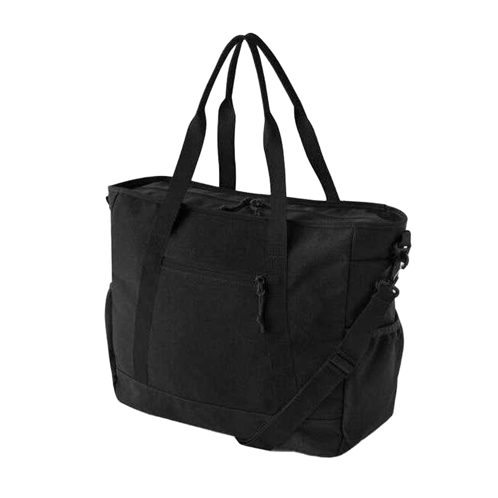 Black - Back - Bagbase Unisex Adult Ramble Tote Bag