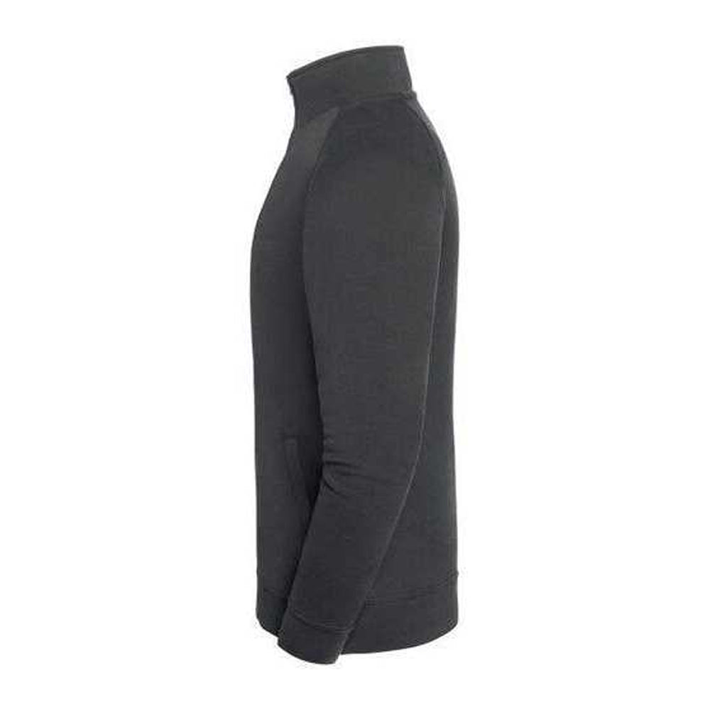Light Graphite - Side - Fruit of the Loom Mens Iconic Premium Classic Raglan Sweat Jacket