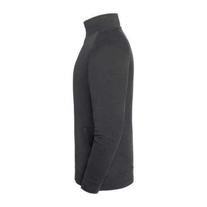 Light Graphite - Side - Fruit of the Loom Mens Iconic Premium Classic Raglan Sweat Jacket