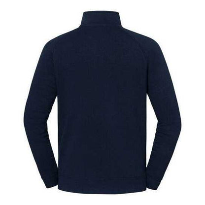 Deep Navy - Back - Fruit of the Loom Mens Iconic Premium Classic Raglan Sweat Jacket