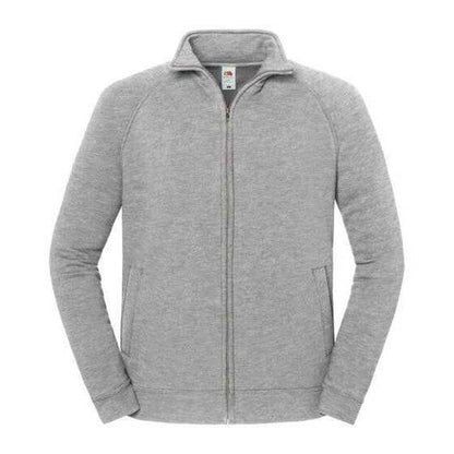 Athletic Heather - Front - Fruit of the Loom Mens Iconic Premium Classic Raglan Sweat Jacket