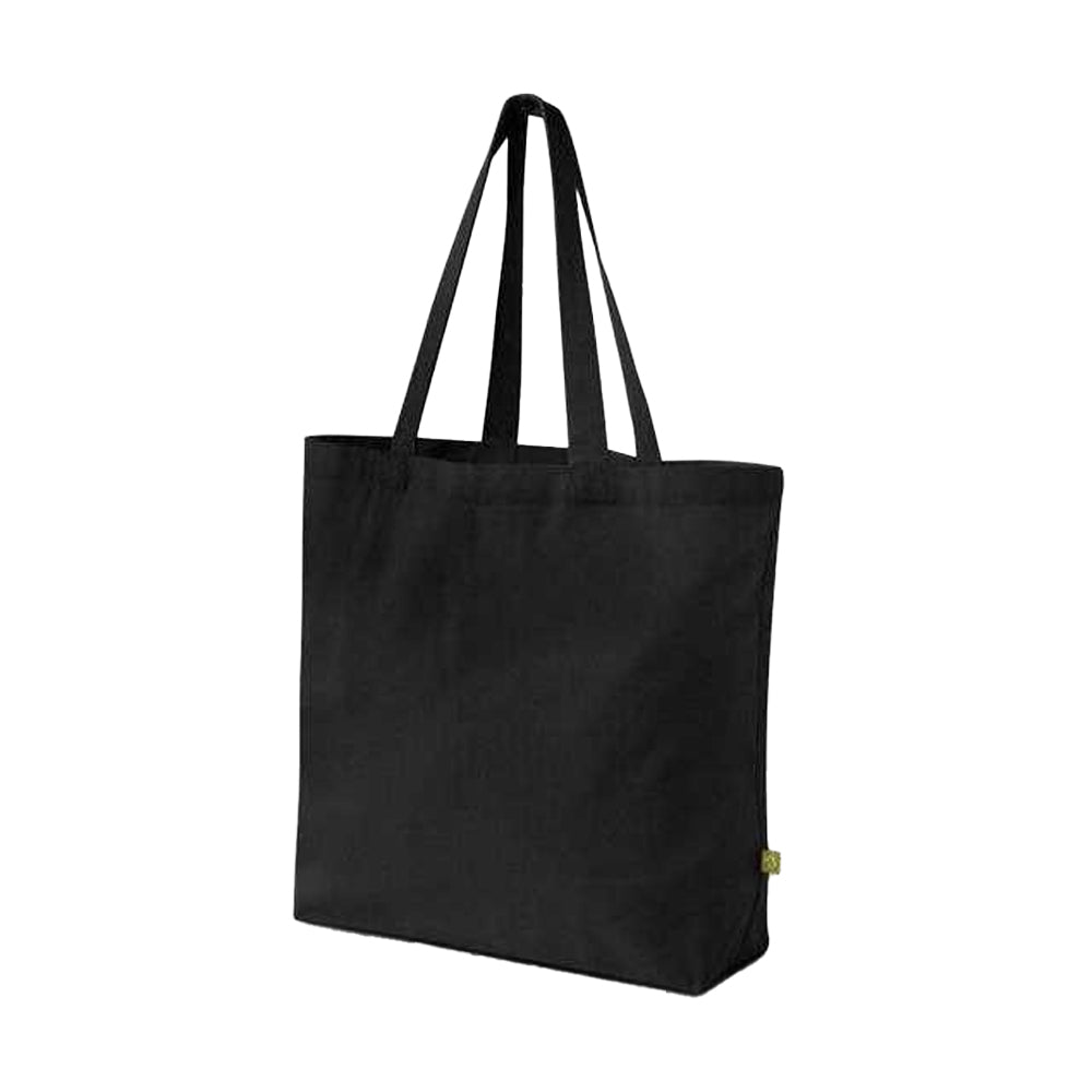 Black - Back - Westford Mill EarthAware Organic Cotton Tote Bag
