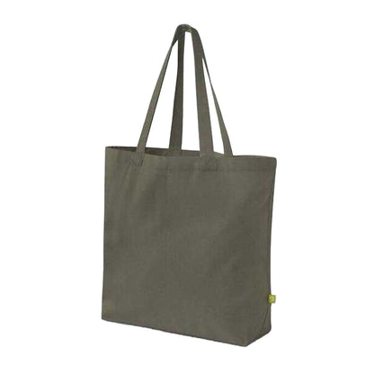Olive Green - Back - Westford Mill EarthAware Organic Cotton Tote Bag
