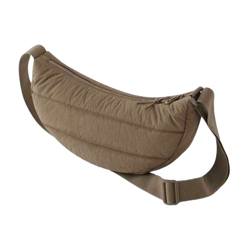 Earthy Green - Back - Bagbase Quilted Recycled Polyester Crossbody Bag