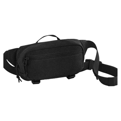Black - Front - Bagbase Unisex Adult Ramble Waist Bag