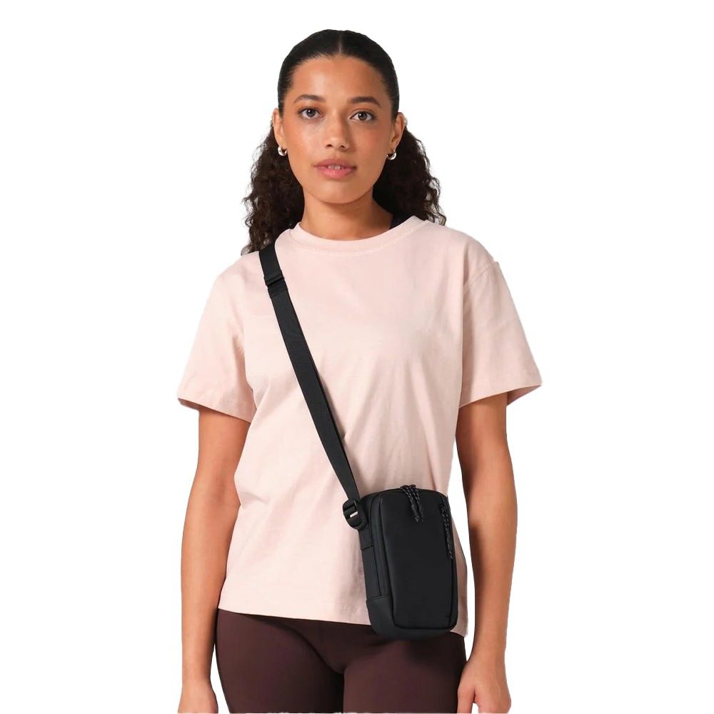 Black - Side - Bagbase Athlux Crossbody Bag