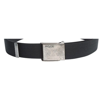 Black - Side - Projob Mens 9001 Stretch Belt