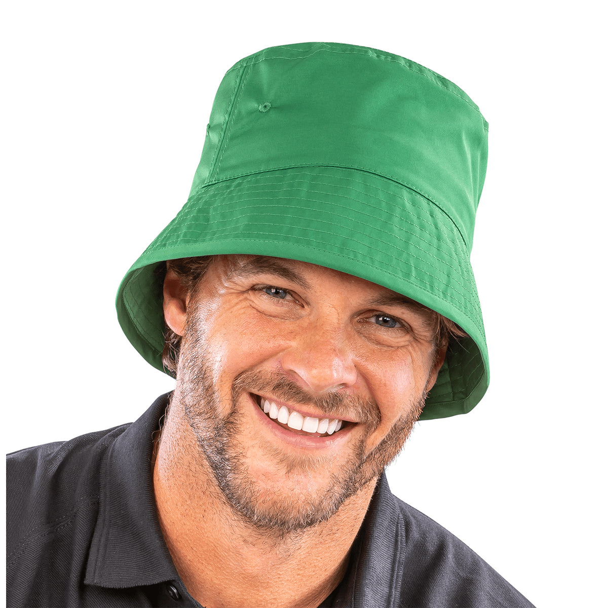 Kelly Green - Back - Result Core Unisex Adult Bound Edge Recycled Bucket Hat