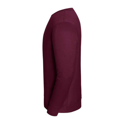 Burgundy - Side - Fruit of the Loom Mens Iconic Premium Sweatshirt