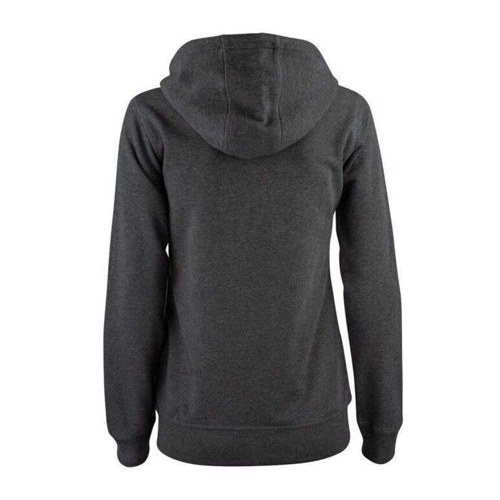 Anthracite - Back - Clique Womens-Ladies Premium Organic Cotton Full Zip Hoodie