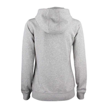 Grey Melange - Back - Clique Womens-Ladies Premium Organic Cotton Full Zip Hoodie