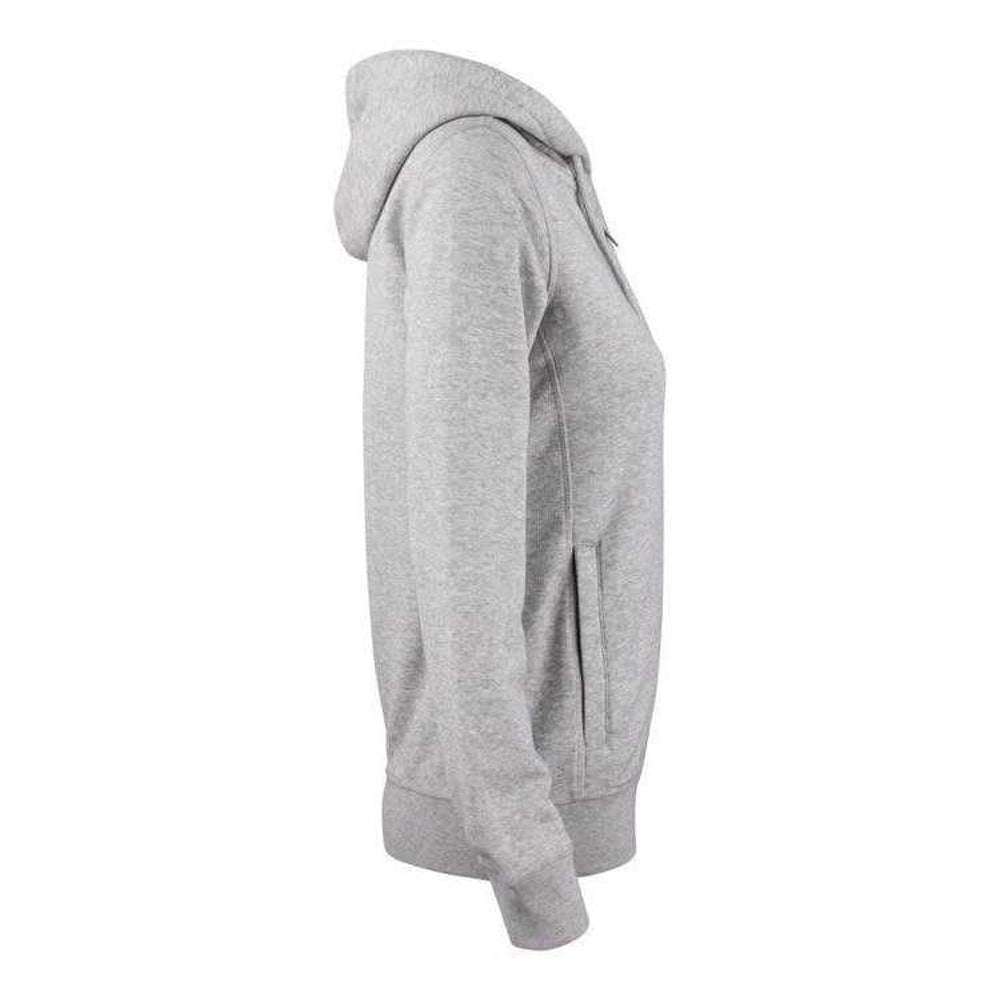 Grey Melange - Lifestyle - Clique Womens-Ladies Premium Organic Cotton Full Zip Hoodie