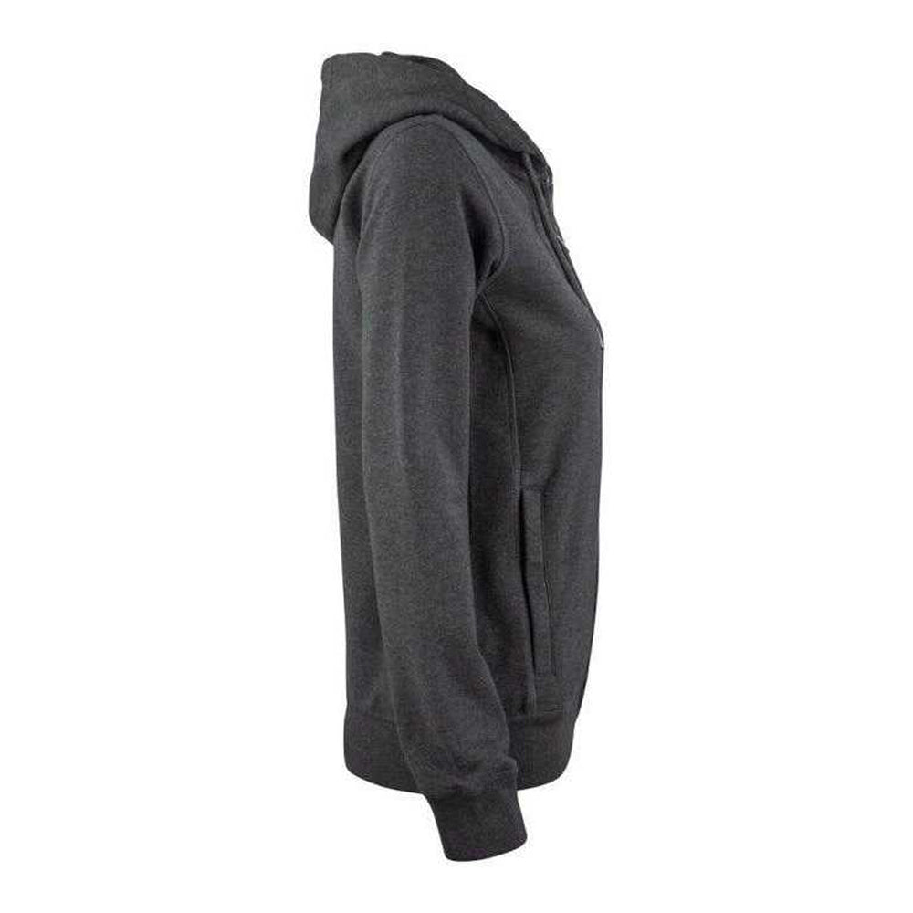 Anthracite - Lifestyle - Clique Womens-Ladies Premium Organic Cotton Full Zip Hoodie