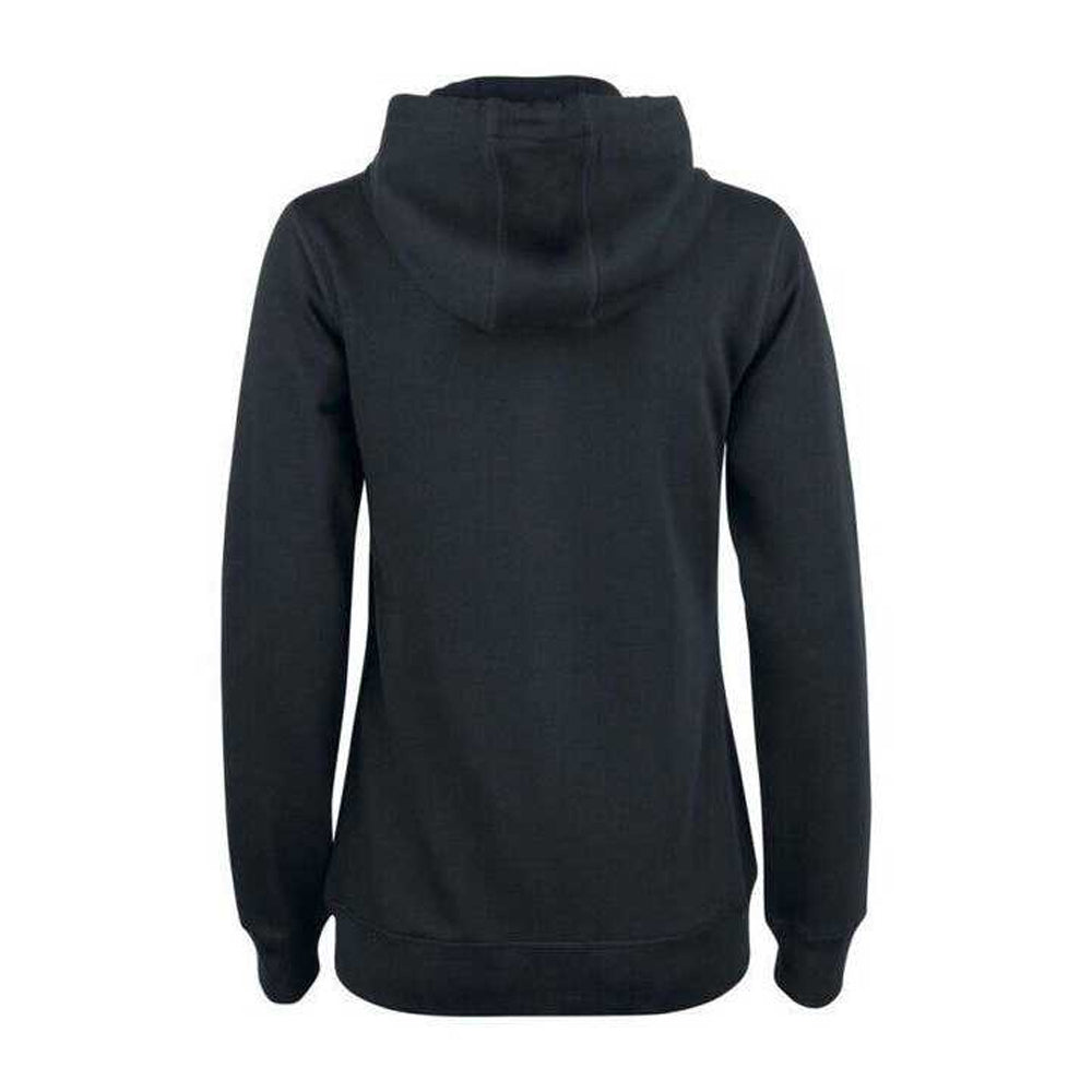 Black - Back - Clique Womens-Ladies Premium Organic Cotton Full Zip Hoodie