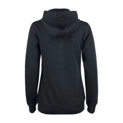 Black - Back - Clique Womens-Ladies Premium Organic Cotton Full Zip Hoodie