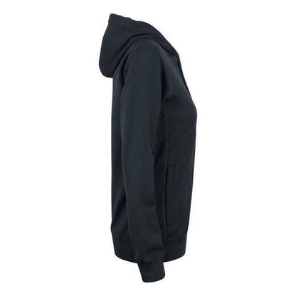 Black - Lifestyle - Clique Womens-Ladies Premium Organic Cotton Full Zip Hoodie