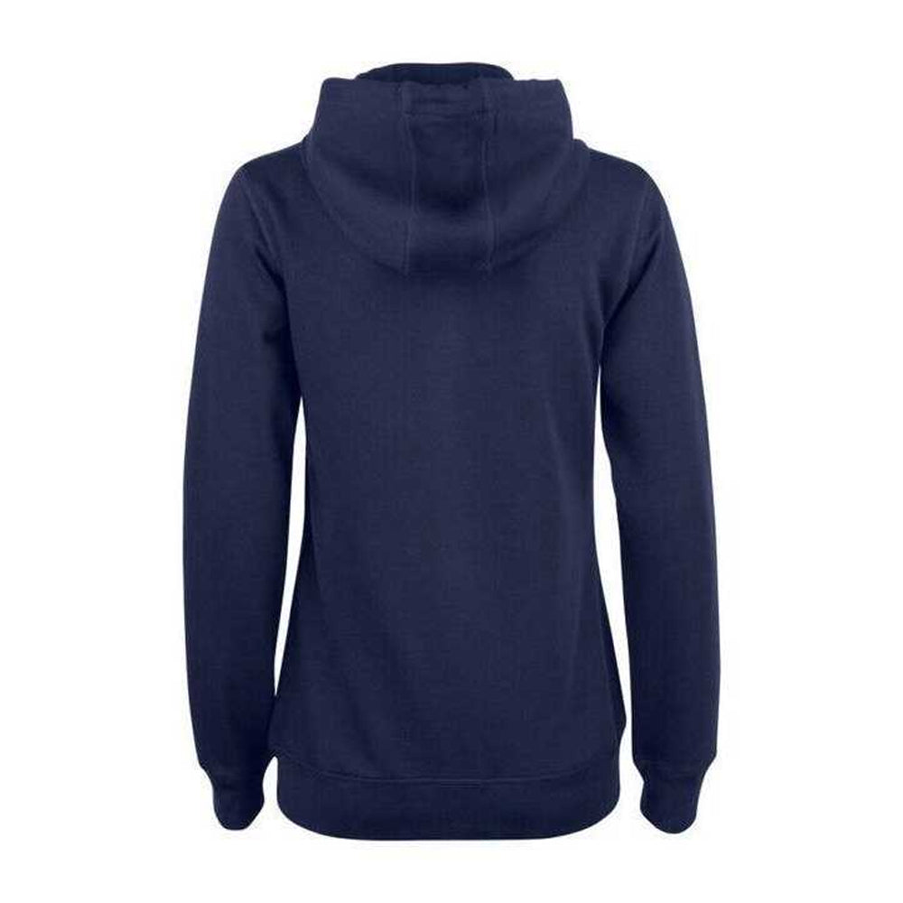 Dark Navy - Back - Clique Womens-Ladies Premium Organic Cotton Full Zip Hoodie
