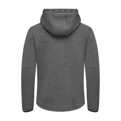 Anthracite Melange - Back - Cutter & Buck Mens Pemberton Lightweight Full Zip Hoodie