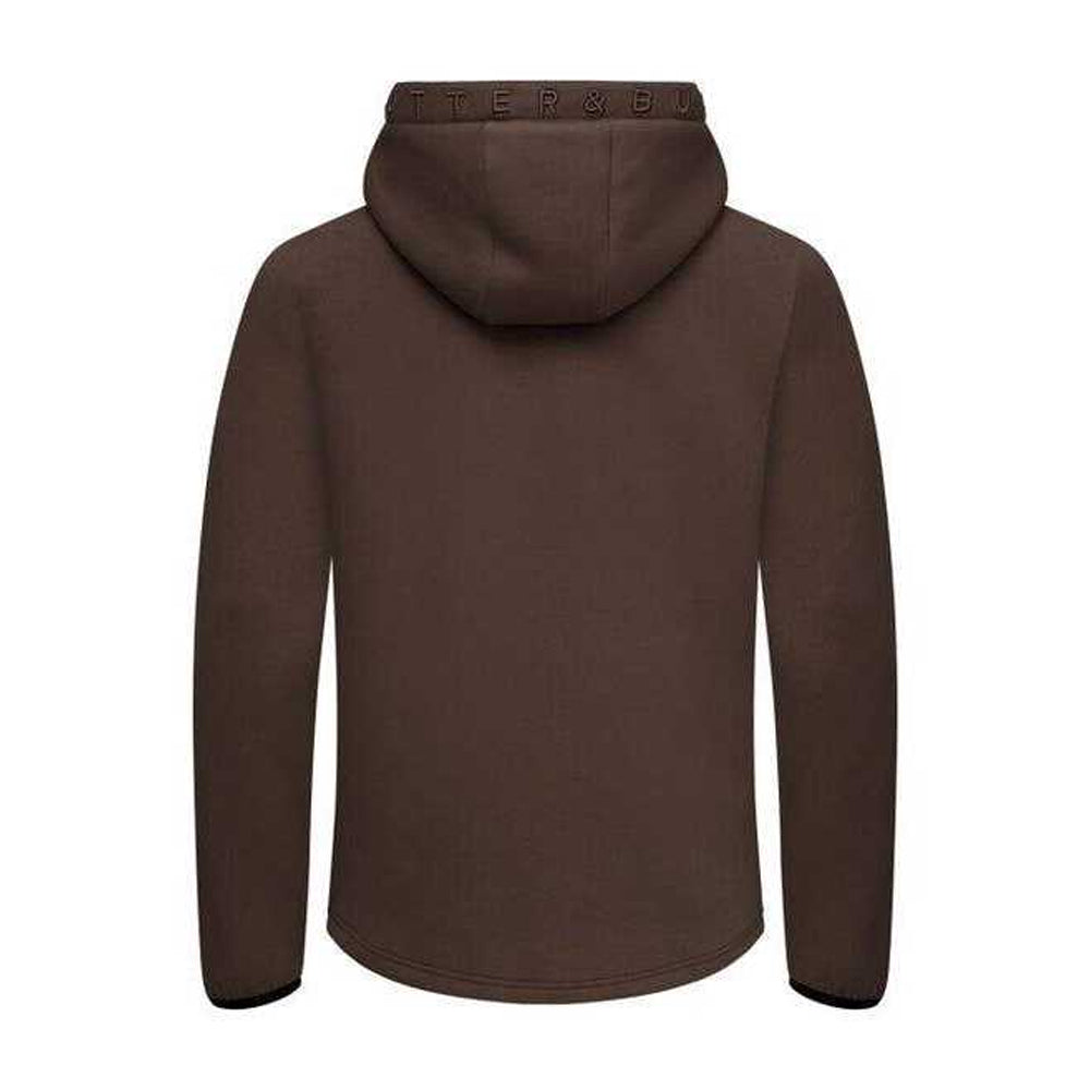 Dark Mocha - Back - Cutter & Buck Mens Pemberton Lightweight Full Zip Hoodie