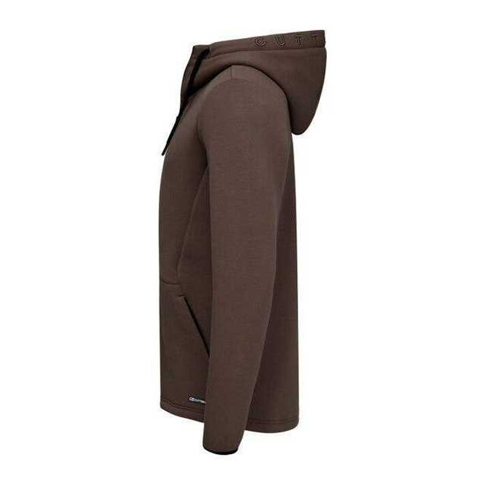 Dark Mocha - Side - Cutter & Buck Mens Pemberton Lightweight Full Zip Hoodie