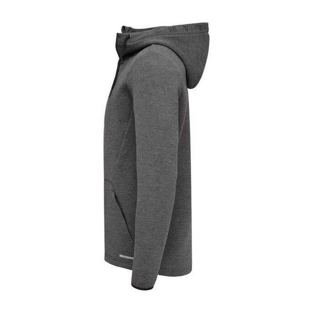 Anthracite Melange - Side - Cutter & Buck Mens Pemberton Lightweight Full Zip Hoodie