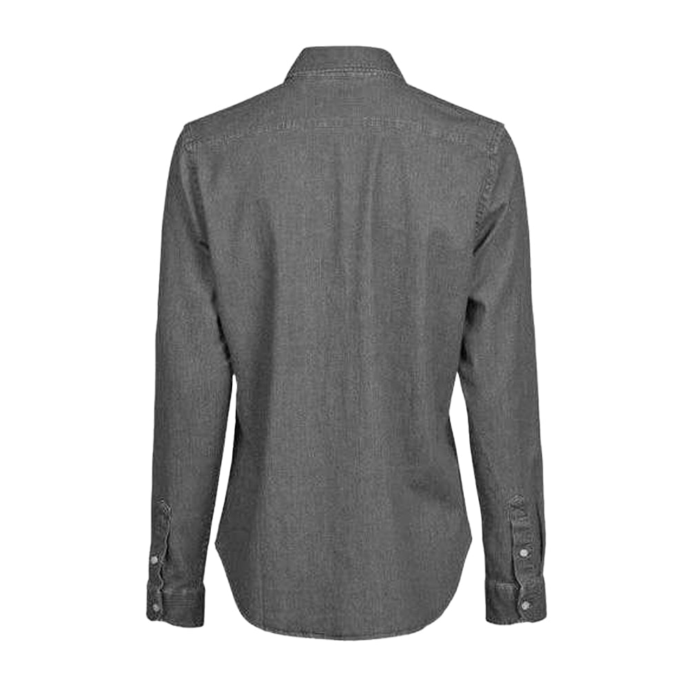 Black Denim - Back - Tee Jays Womens-Ladies Denim Shirt