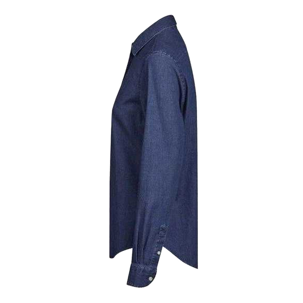 Blue Denim - Side - Tee Jays Womens-Ladies Denim Shirt