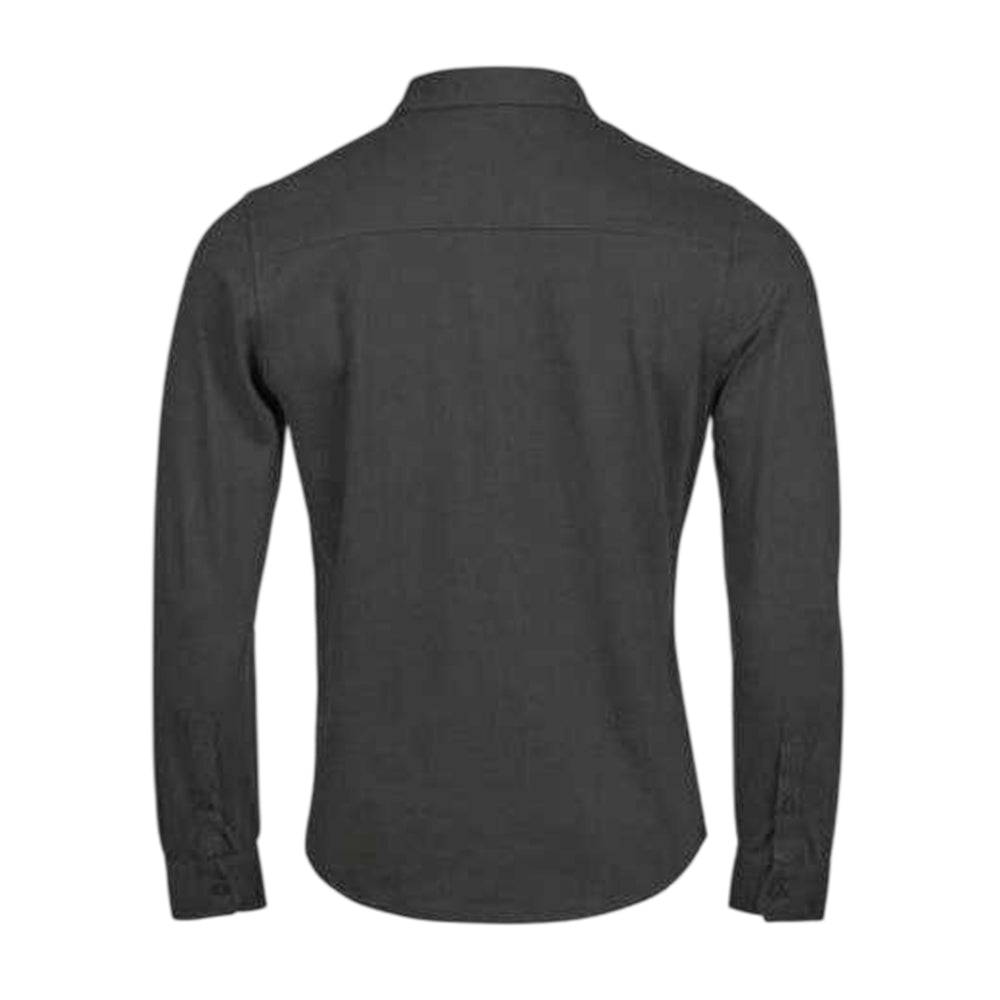 Black - Back - Tee Jays Mens Luxury Stretch Tailored Shirt