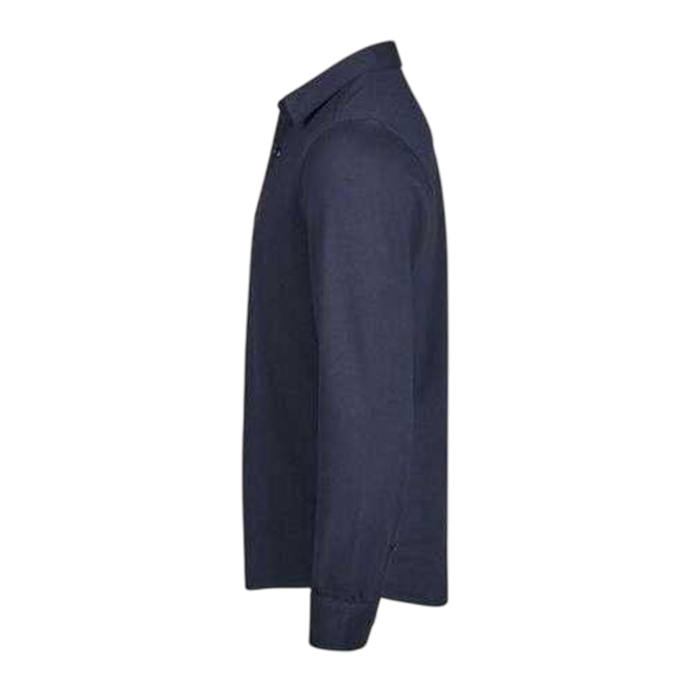 Navy - Side - Tee Jays Mens Luxury Stretch Tailored Shirt