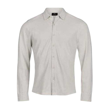 Cement - Front - Tee Jays Mens Luxury Stretch Tailored Shirt