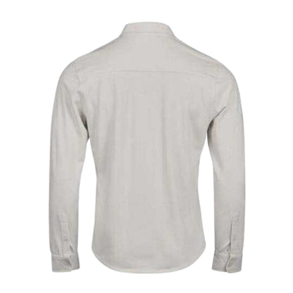 Cement - Back - Tee Jays Mens Luxury Stretch Tailored Shirt