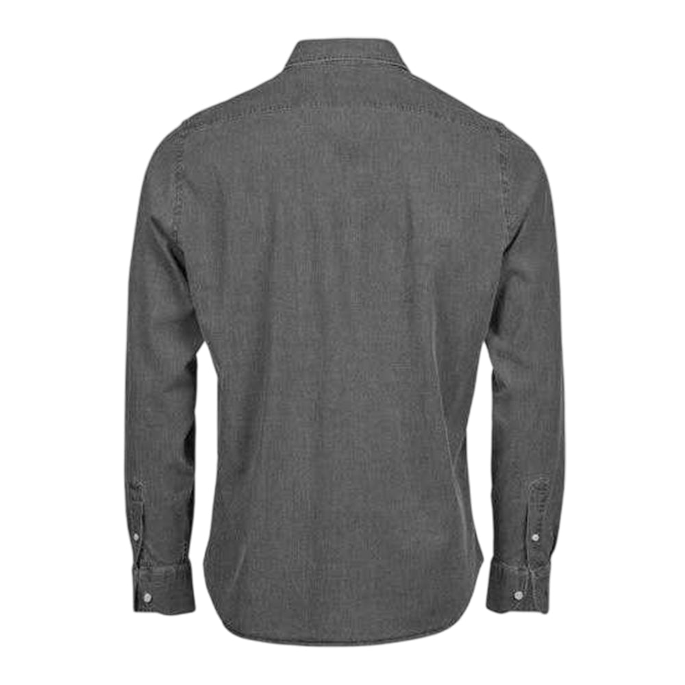 Black Denim - Back - Tee Jays Mens Denim Shirt