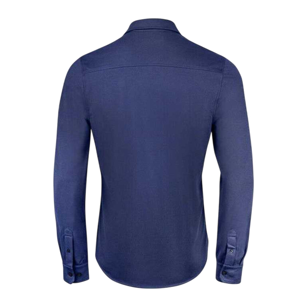 Dark Navy - Back - Cutter & Buck Mens Advantage Shirt