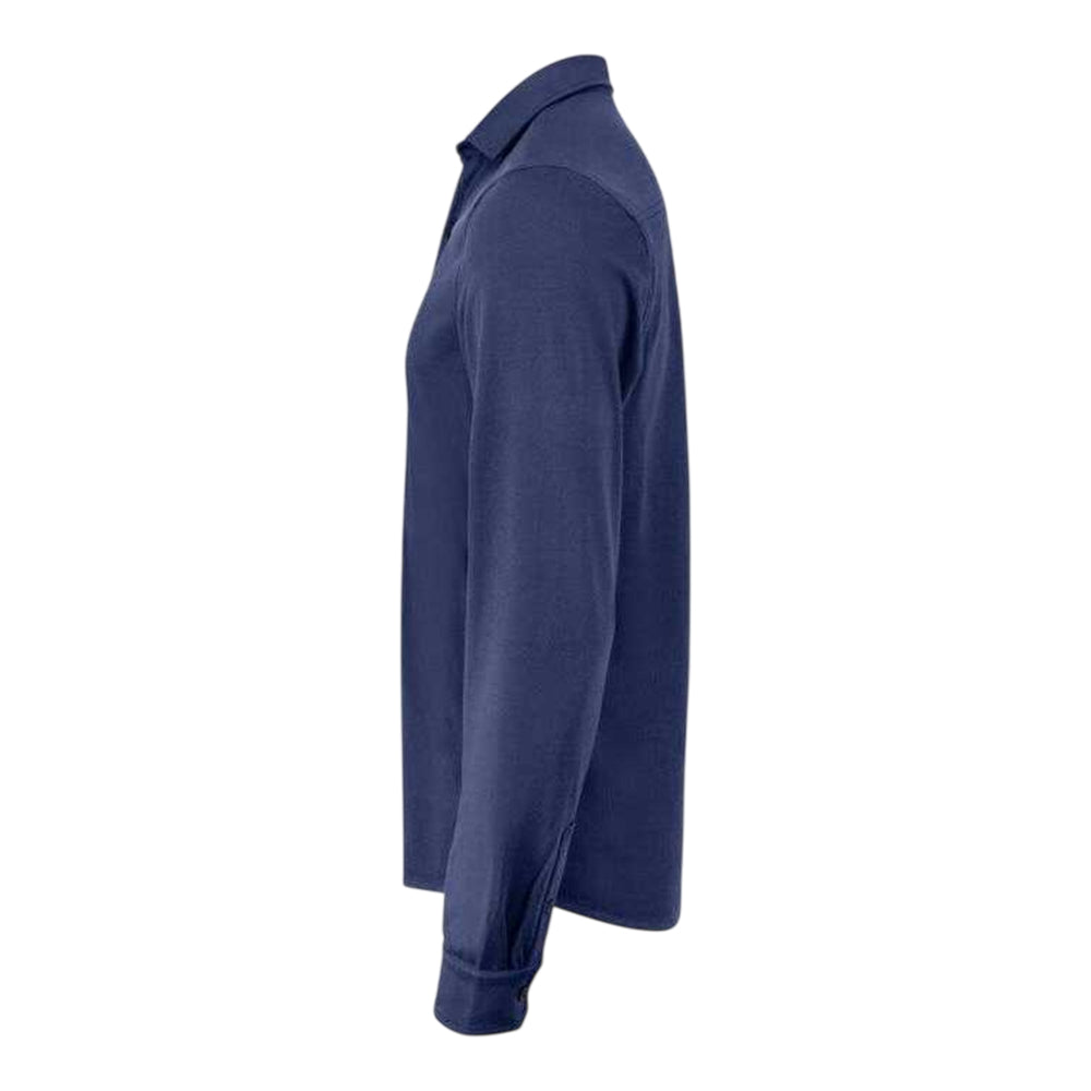 Dark Navy - Side - Cutter & Buck Mens Advantage Shirt