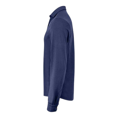 Dark Navy - Side - Cutter & Buck Mens Advantage Shirt