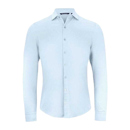 Heaven Blue - Front - Cutter & Buck Mens Advantage Shirt